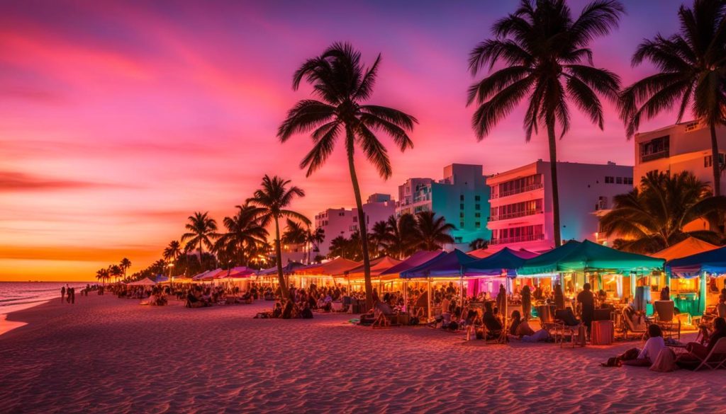 Miami Beach at Sunset Miami Beach at Sunset